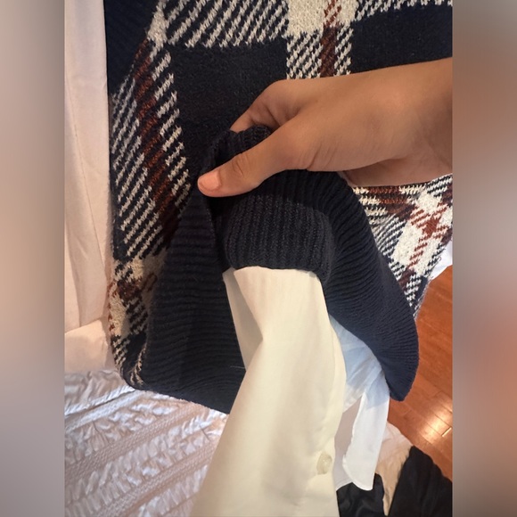 Blouse/Knit Vest Hybrid Shirt - Picture 5 of 5